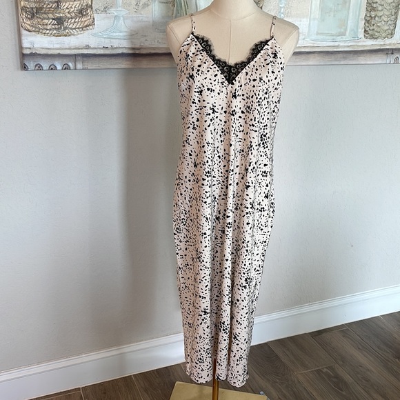 NWT A New Day Dalmatian Print Slip Dress 🖤 sz Small - Picture 3 of 10